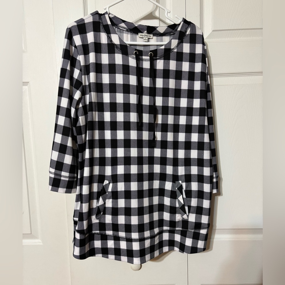 Women’s Buffalo Plaid Tunic Top
